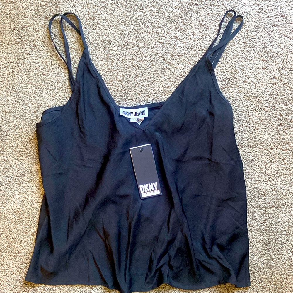 NWT New DKNY lightweight black cami Sz XL